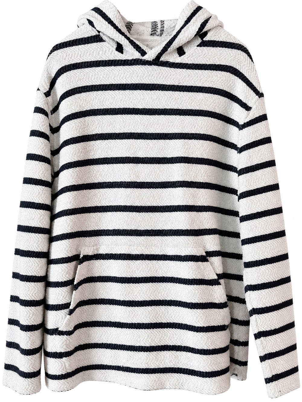 Faherty Whitewater Hoodie in Boothbay Stripe - Size XL